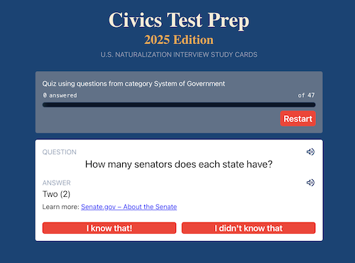 civics-2025 app
